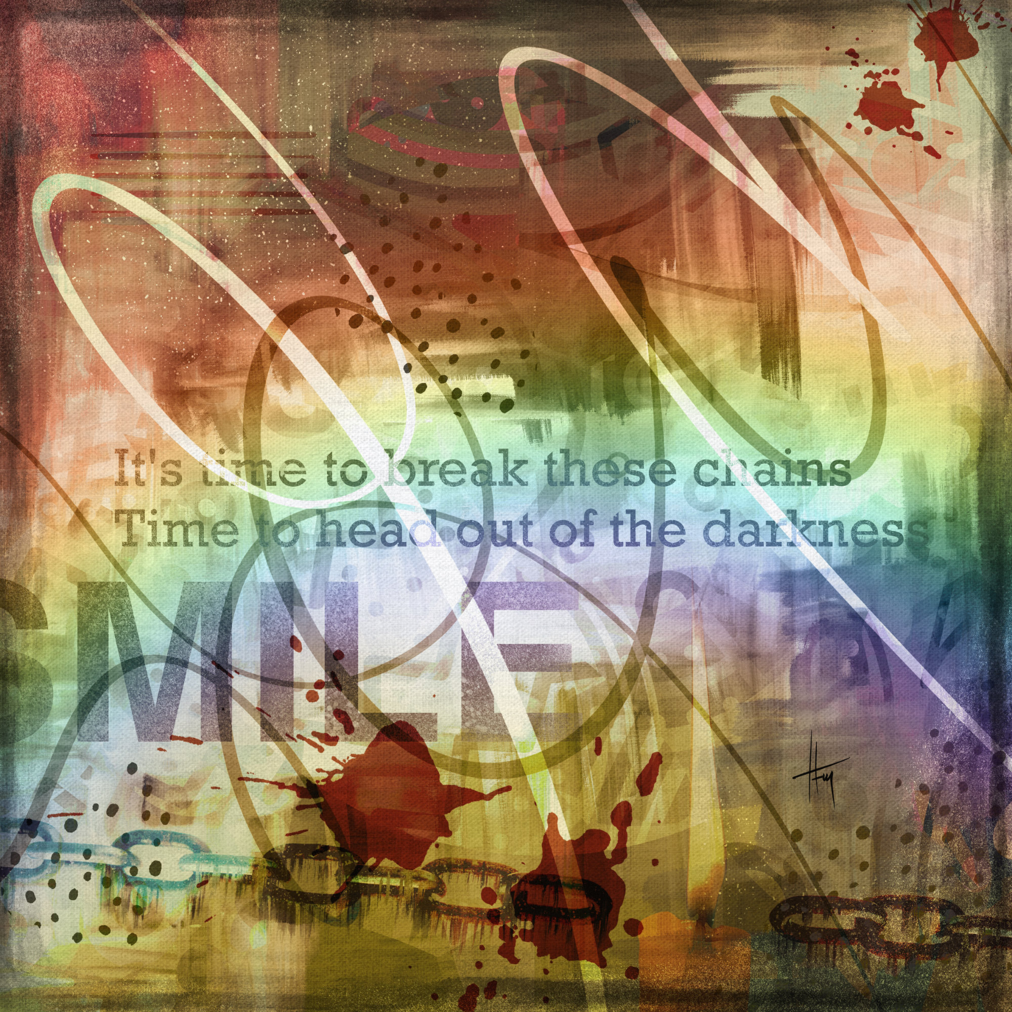 Abstract painting by Hakki Fenerci