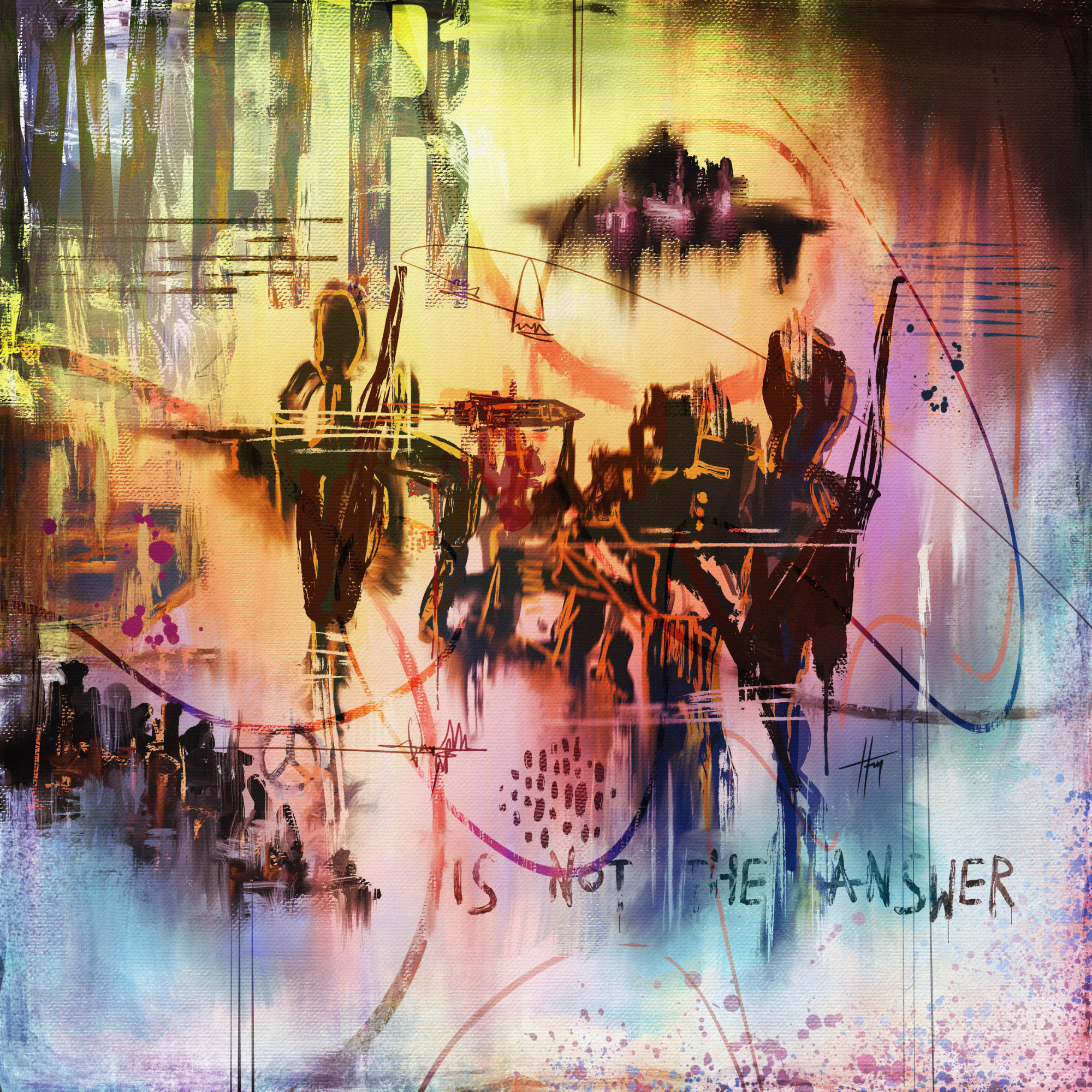 Abstract painting by Hakki Fenerci