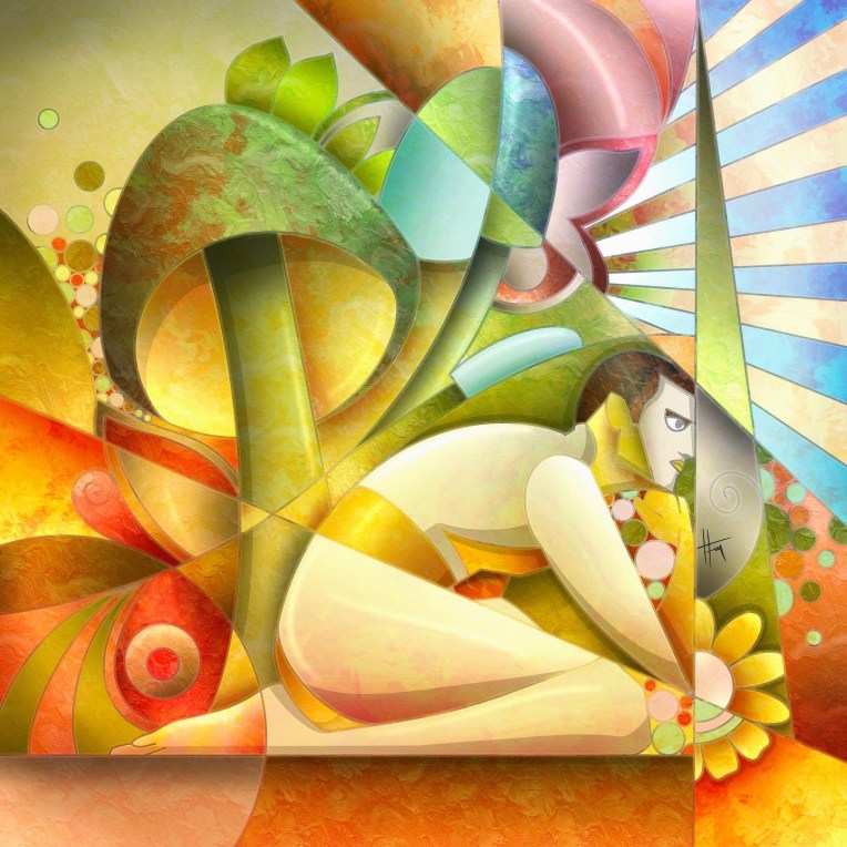 Cubist style artwork by Hakki Fenerci